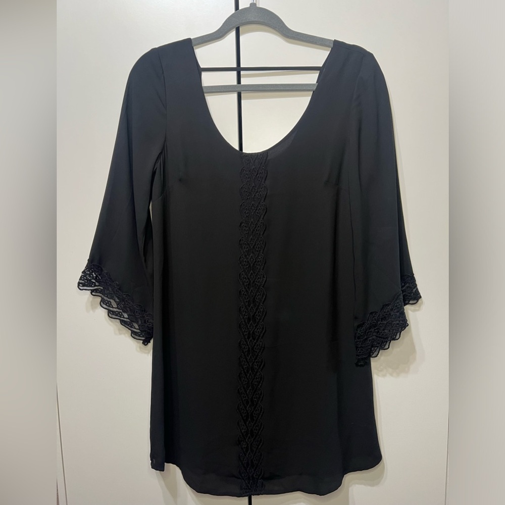 Black ASTR chiffon dress